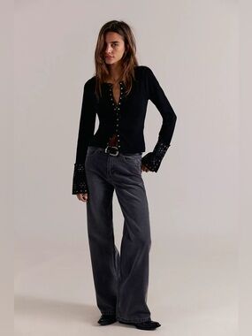 NWOT Free People Tinsley High-Rise Straight Leg jeans